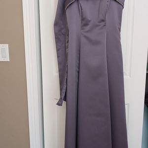 Dave & Johnny Purple Evening Gown